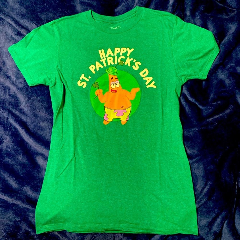 Small St. Patrick’s Day SpongeBob/Patrick Shirt
